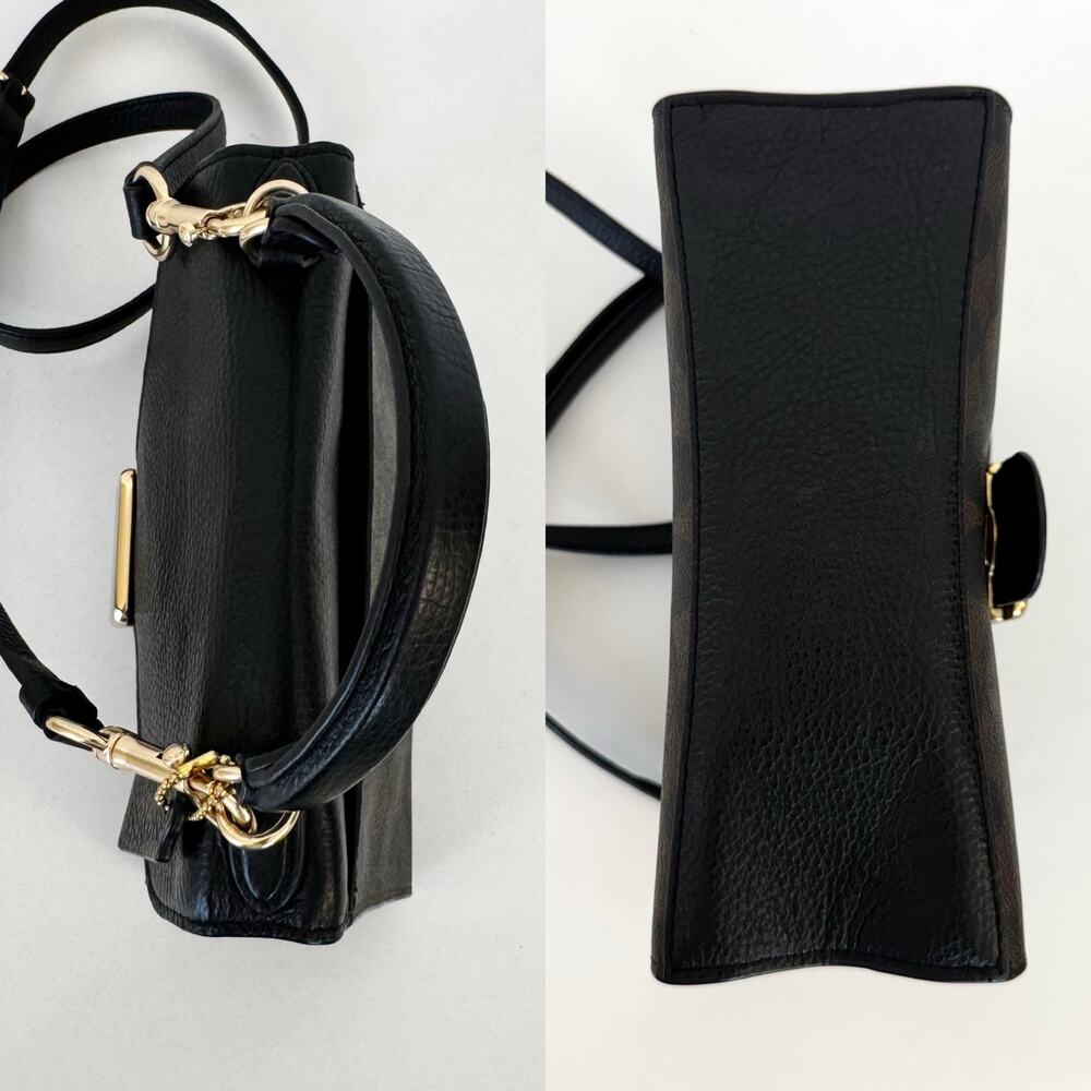 Coach Pepper Satchel In Signature Canvas Leather … - image 6